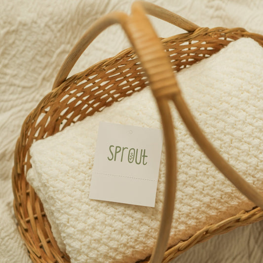 White Baby Blanket - Sprout Kids