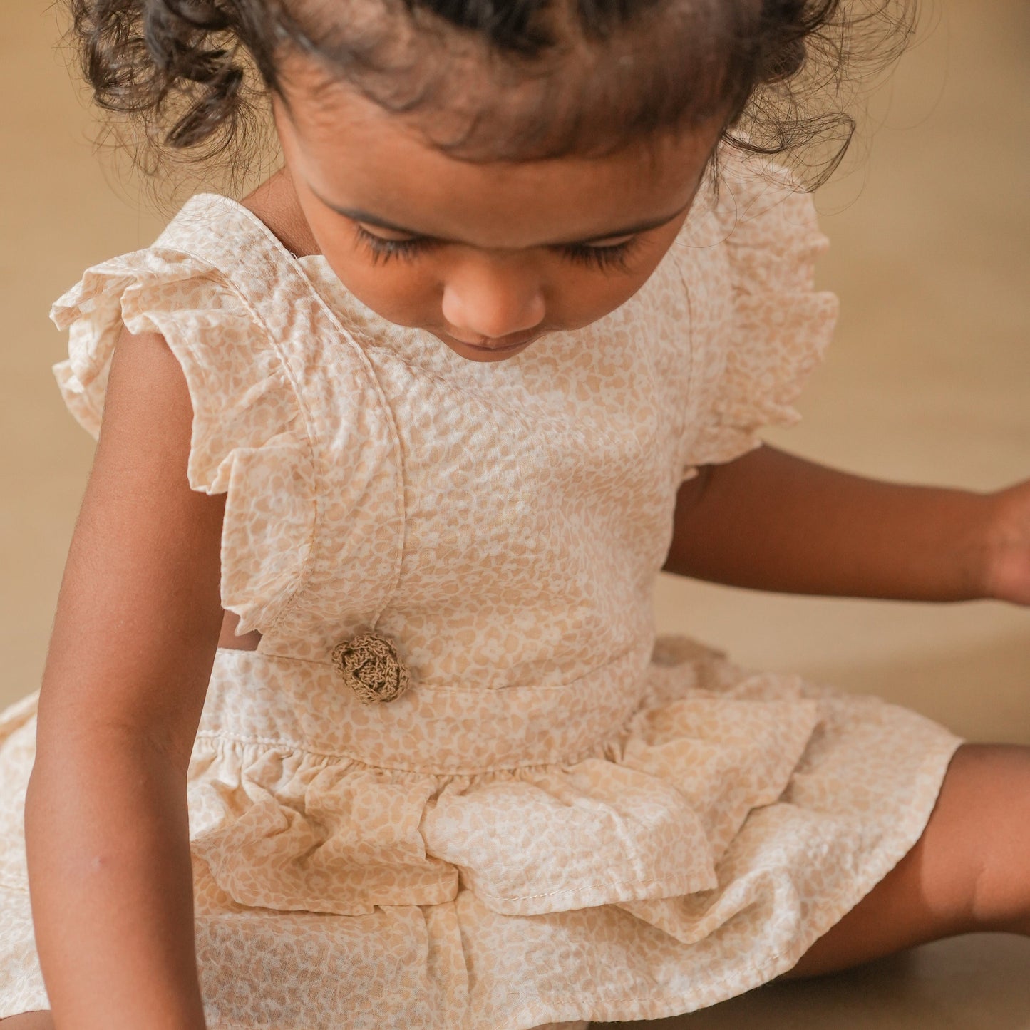 Ruffle Rose Romper - Sprout Kids